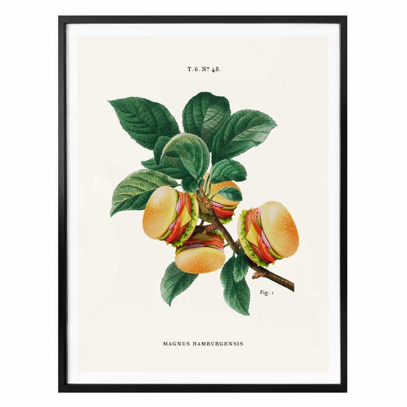 Luźny plakat - fabryka burgerów