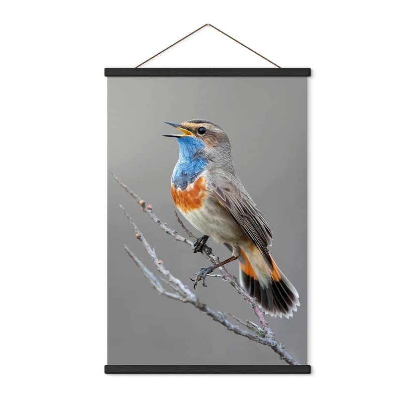 Obraz tkaniny śpiewający bluethroat - van Duijn