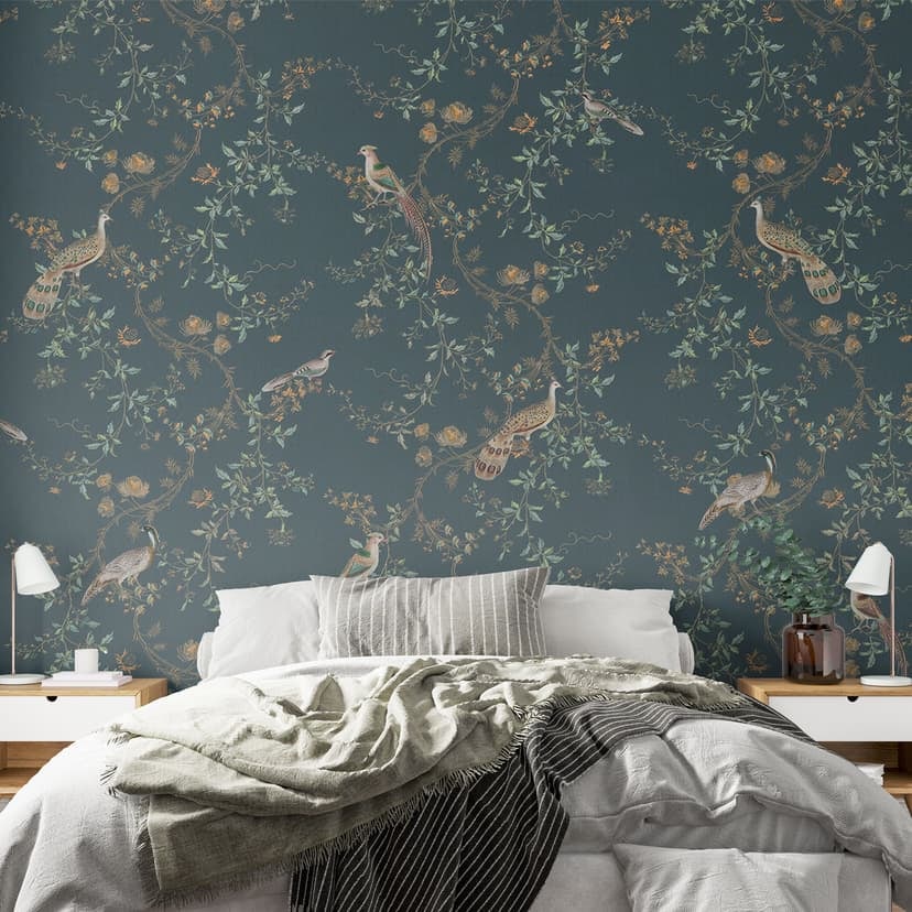 Fototapeta egzotyczne ptaki w lesie - Bloomery Decor