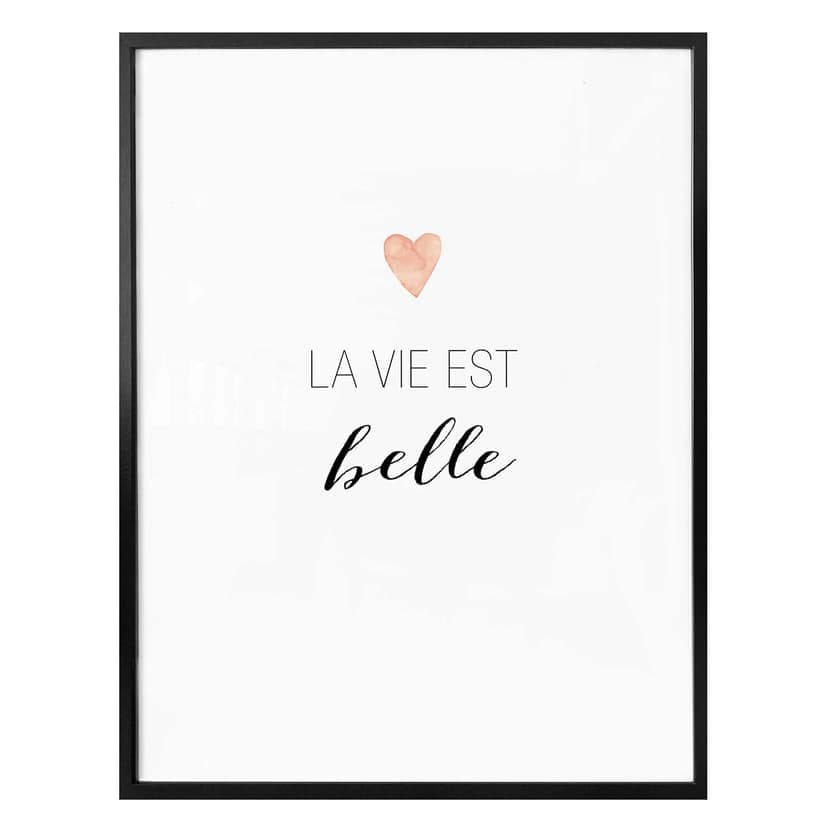 Plakat Confetti & Cream - La vie est belle