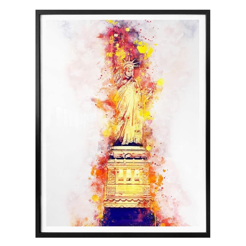Plakat Hugonnard - Akwarela: Statua Wolności