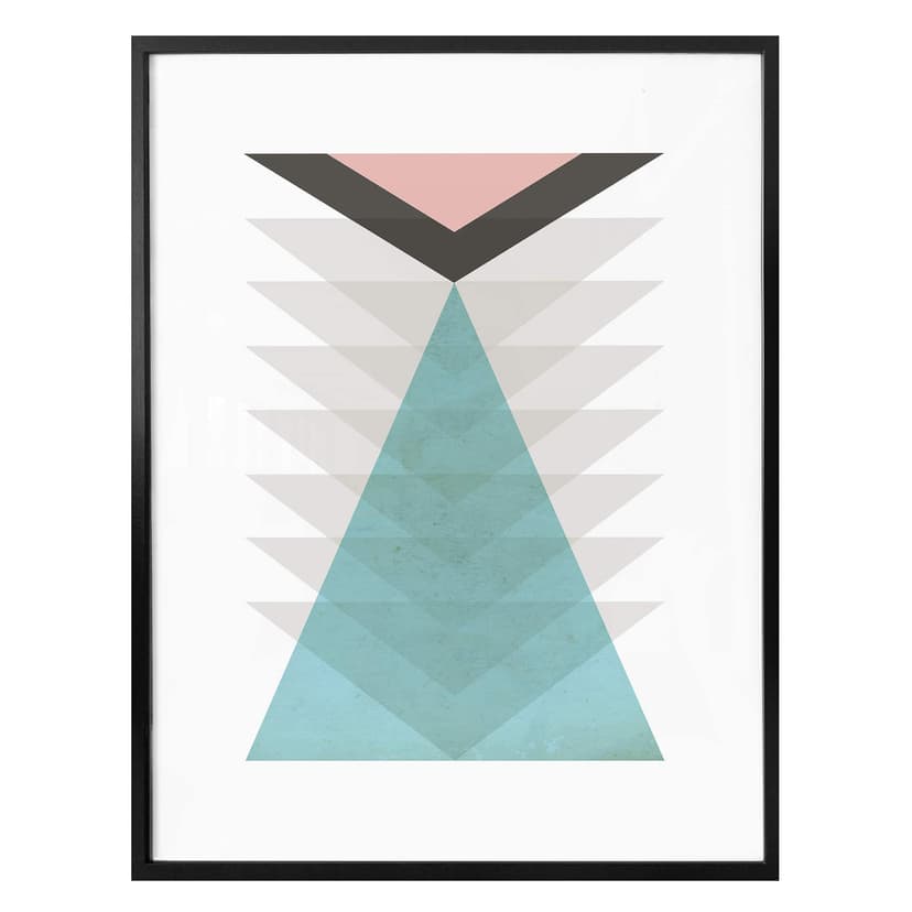 Plakat Nouveauprints - Totem aqua & pink
