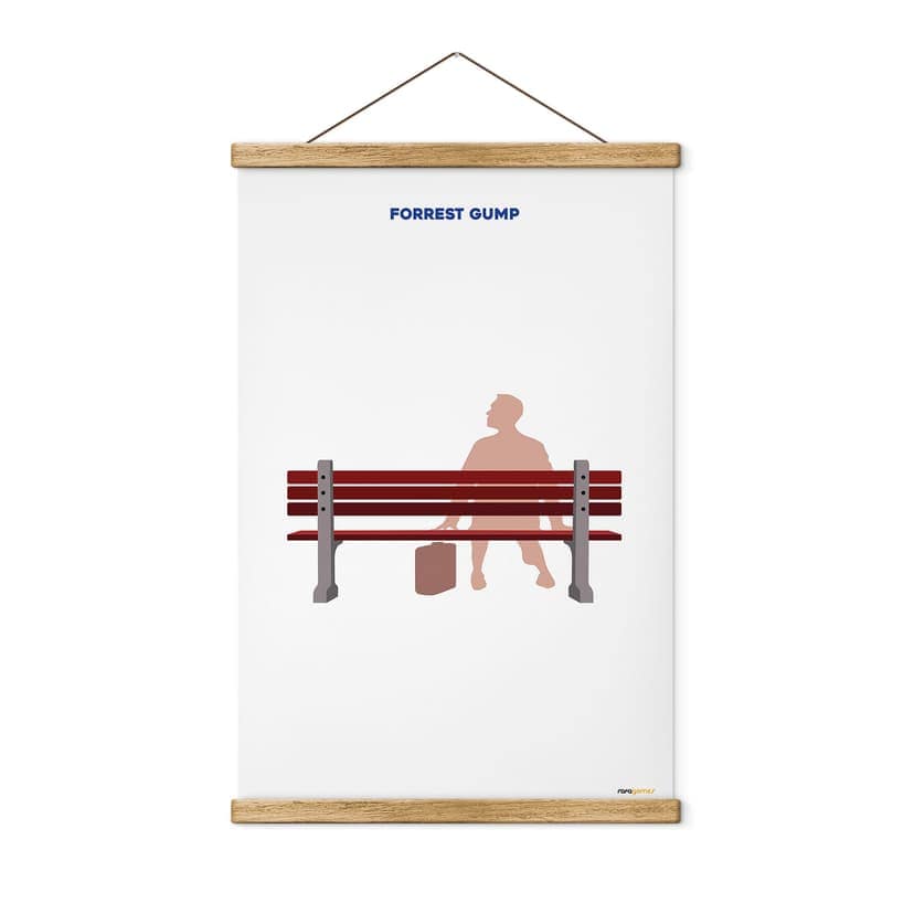 Obraz tkaniny inspirowany filmem "Forrest Gump" - Gomes