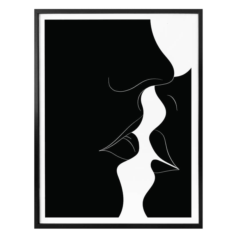 Plakat Nordic Creators - Black Kiss