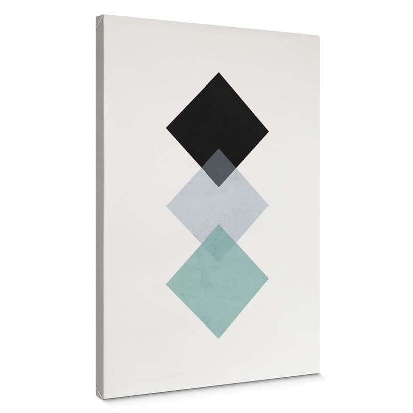 Obraz na płótnie Nouveauprints - Squares aqua