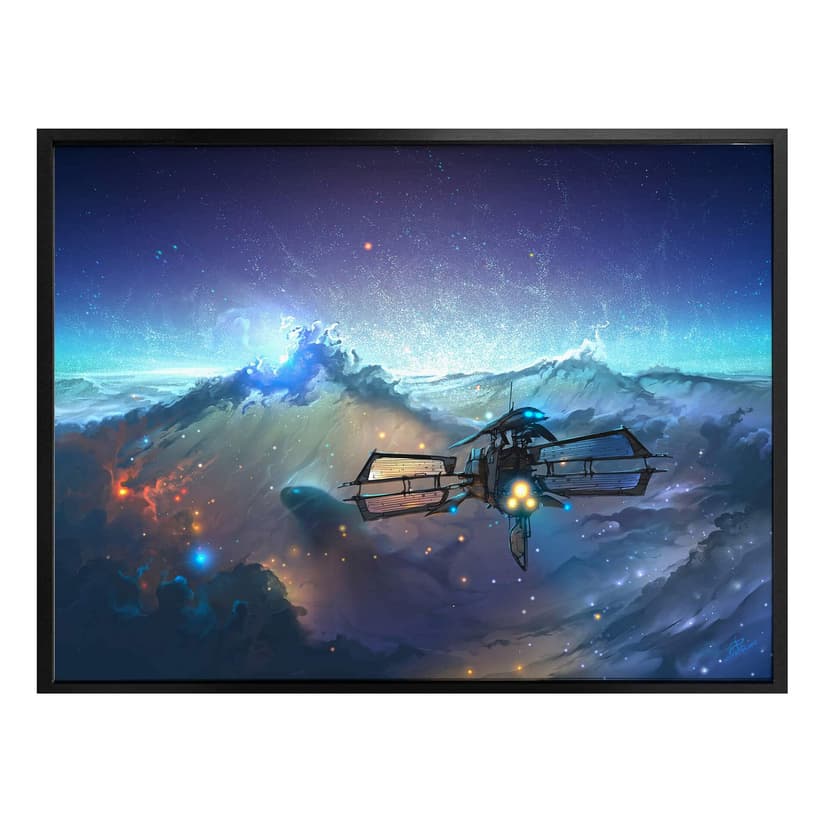 Plakat aeroprzestrzenny - Morze przestrzeni kosmicznej