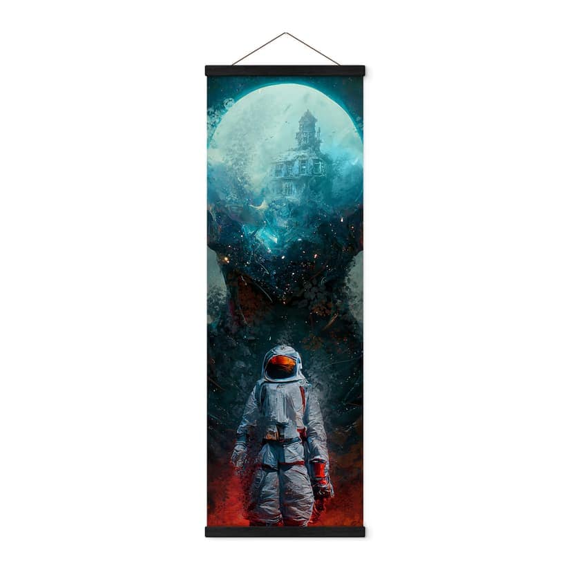 Obraz tkaniny Heine - Astronauta w podróży - Astro Rejs - Panorama