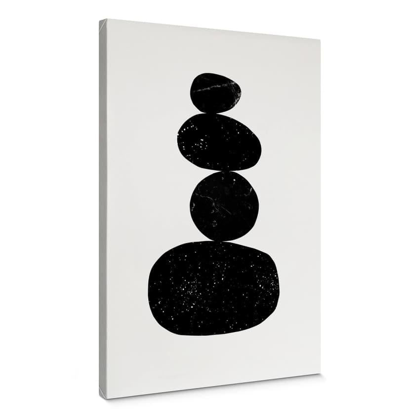 Obraz na płótnie Nouveauprints - Pebbles 3 czarny