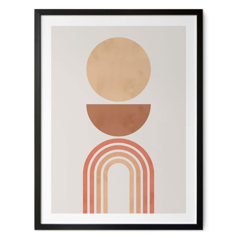 Plakat Abstract Balance - Retro łuki i okręgi - Costa
