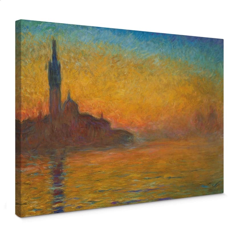 Obraz na płótnie Monet - Wenecja o zachodzie słońca