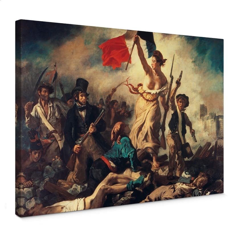 Obraz na płótnie Delacroix - Wolność prowadzi lud