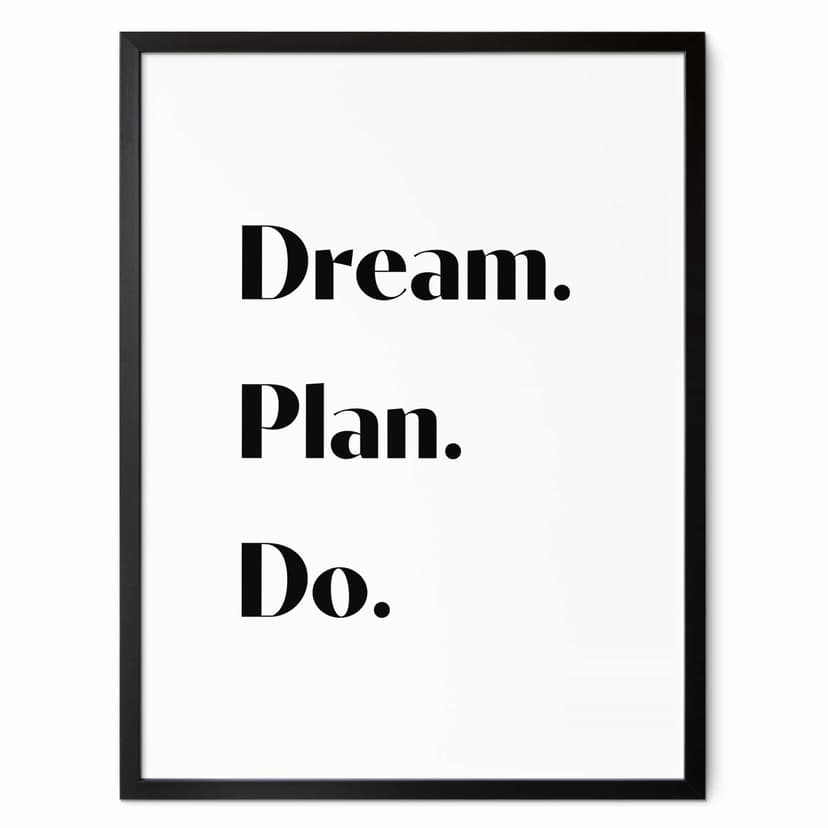 Plakat 1X Studio - Dream Plan Do