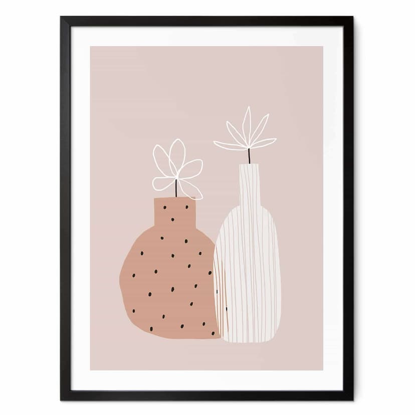 Plakat uplusmestudio - Małe kwiaty w wazonie