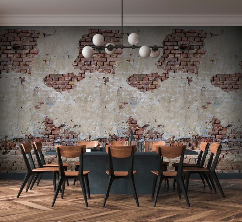 Fototapeta z efektem kamienia beżowo-brązowa - włóknina Industrial Livingwalls - matowa i gładka