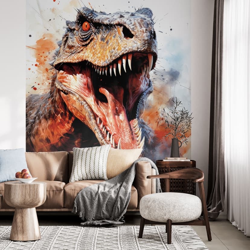 Fototapeta Dinozaury - T-Rex: Dzikie oblicze prehistorii - Jaszke
