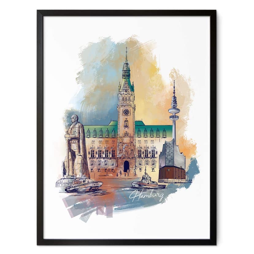 Plakat Hamburg - Pokochaj swoje miasto