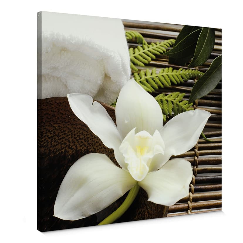 Obraz na płótnie Wellness Orchid - Kwadrat