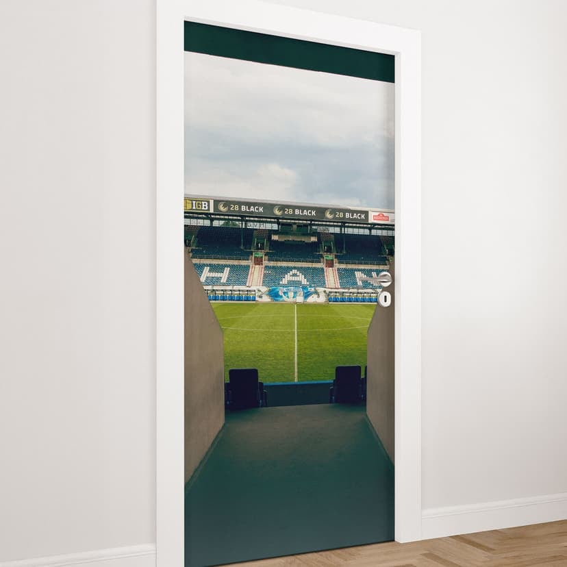 Folia na drzwi stadionu FC Hansa Rostock