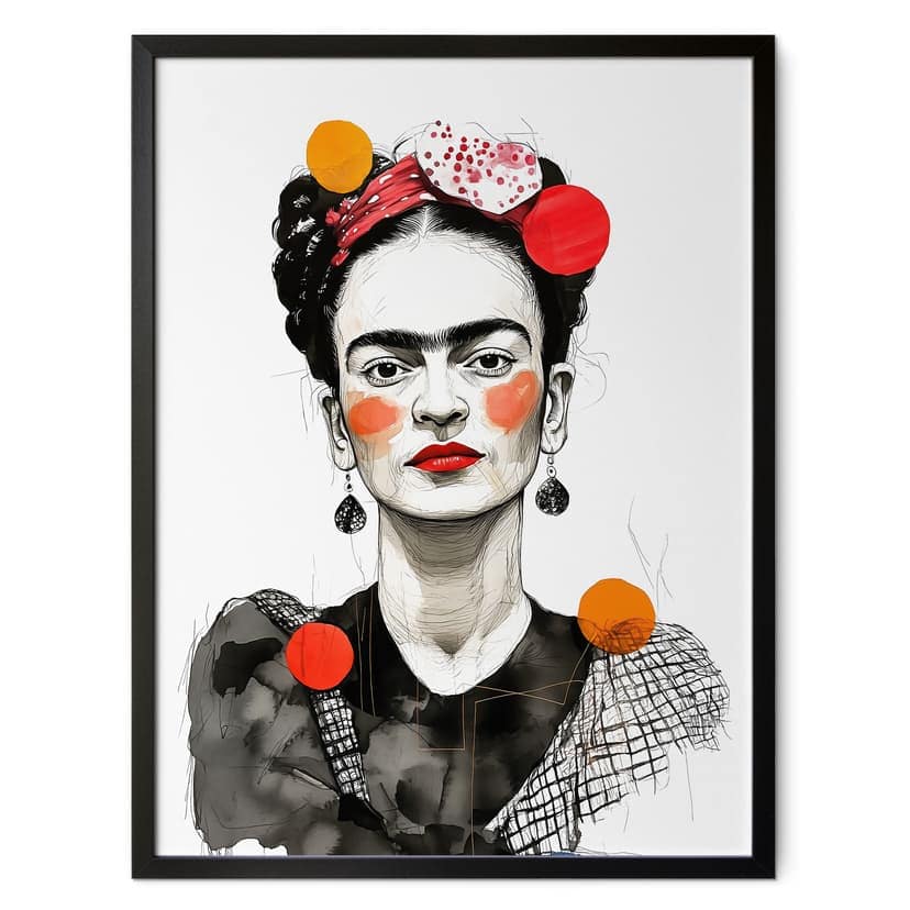 Plakat Frida Kahlo pop art portret - Jaszke