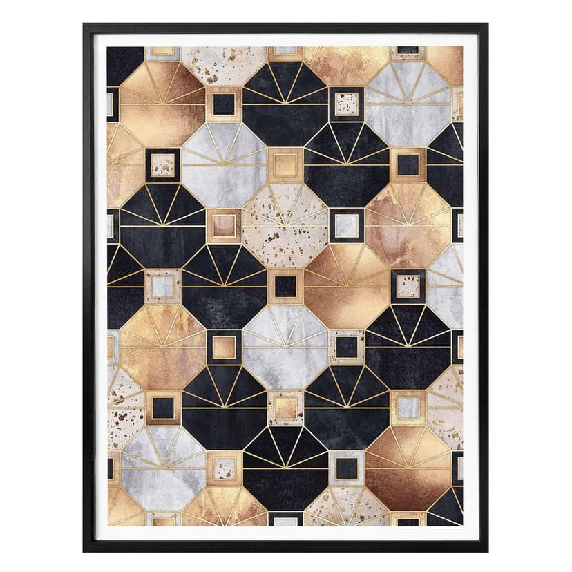 Plakat Fredriksson - Art Deco: Złoto i czerń