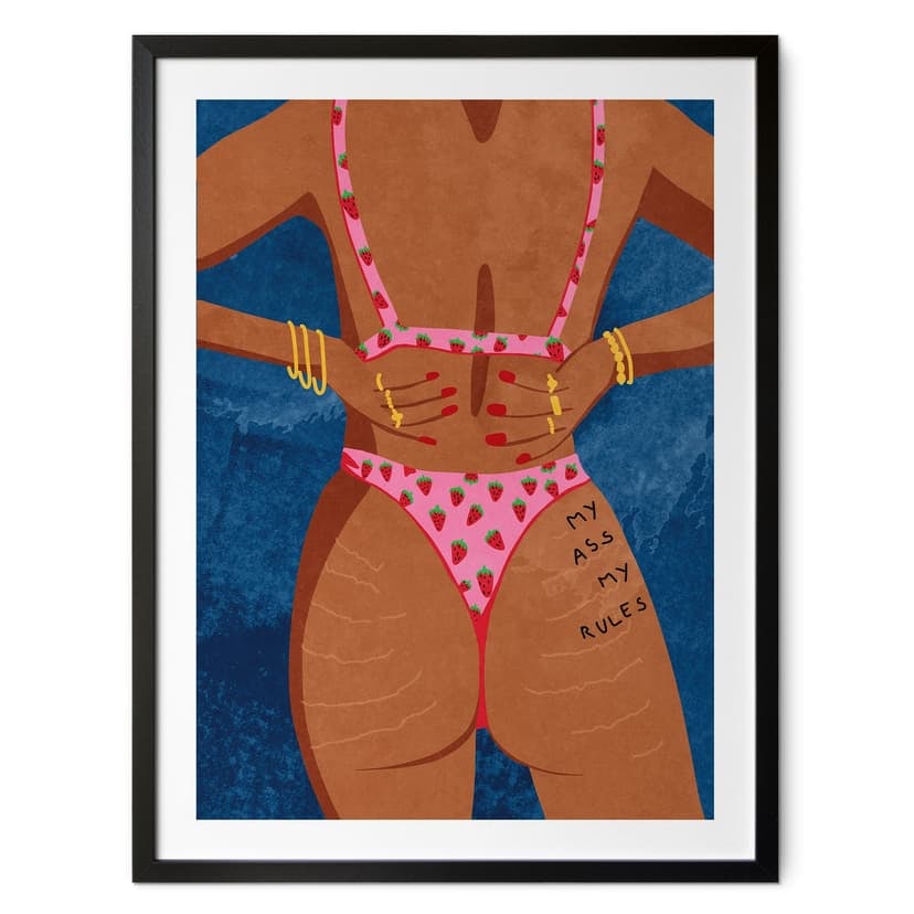 Plakat My ass my rules | Feminizm - Oltmanns