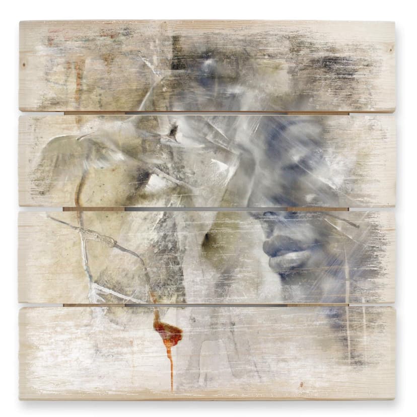Obraz drewniany Schmucker - Letting go - 40x41,5 cm