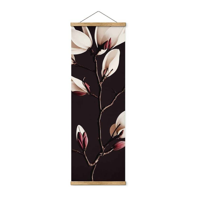 Obraz z tkaniny Szlachetne kwiaty magnolii - Panorama banerów kwiatowych - Treechild