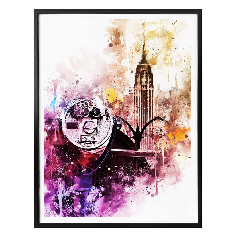 Plakat Hugonnard - Akwarela z widokiem na New York
