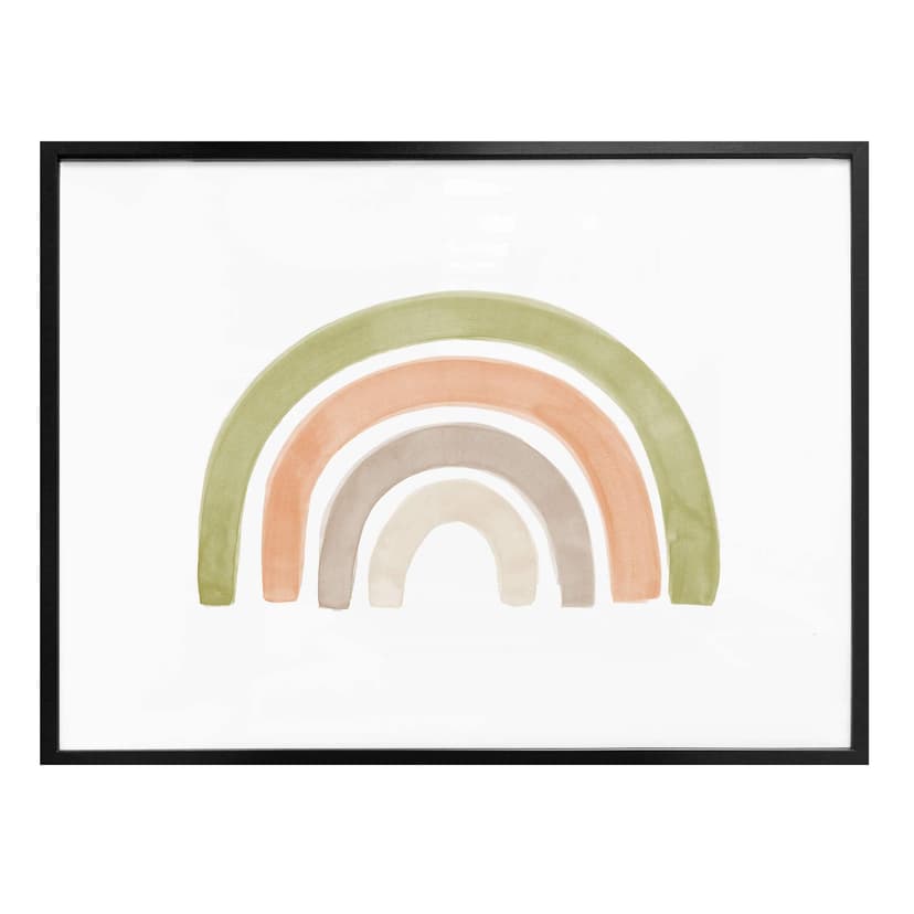 Plakat Nouveauprints - Tęczowa akwarela