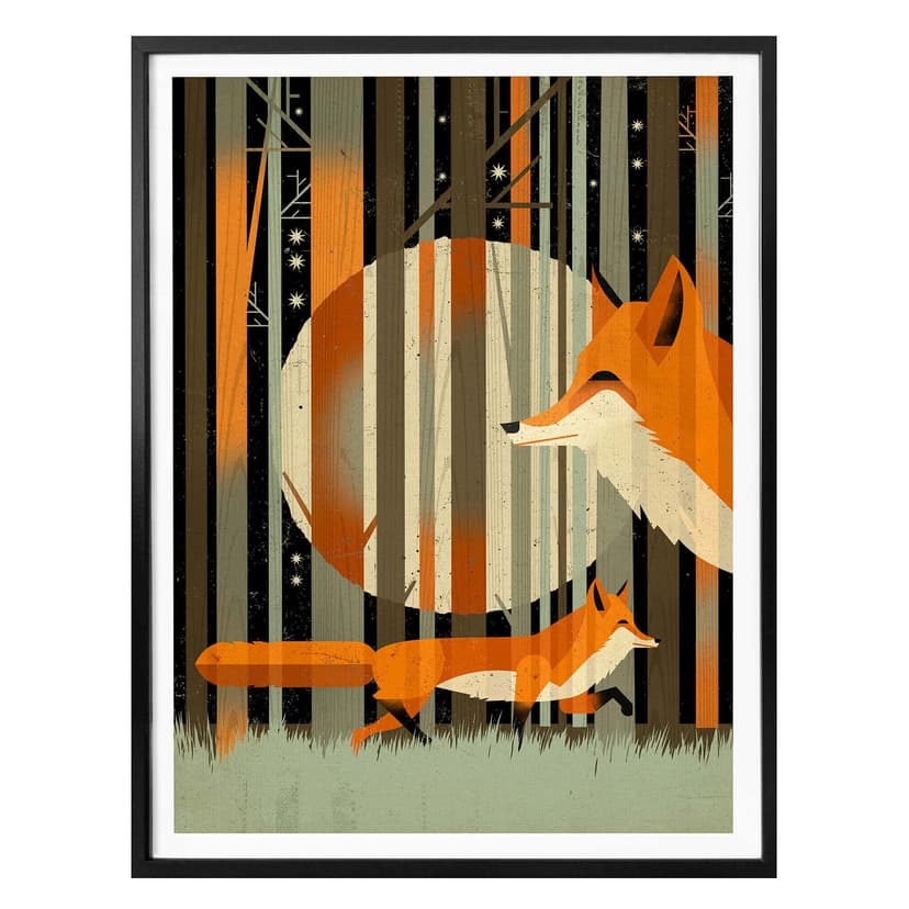 Plakat Brown - Midnight Foxes