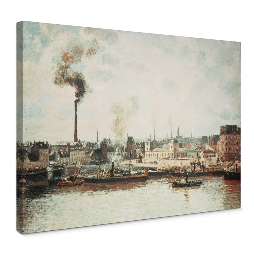 Obraz na płótnie Pissarro - Quai de Saint-Sever w Rouen