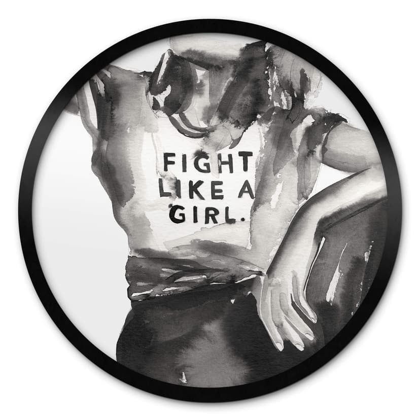 Plakat Verbaan - Fight like a Girl - Round