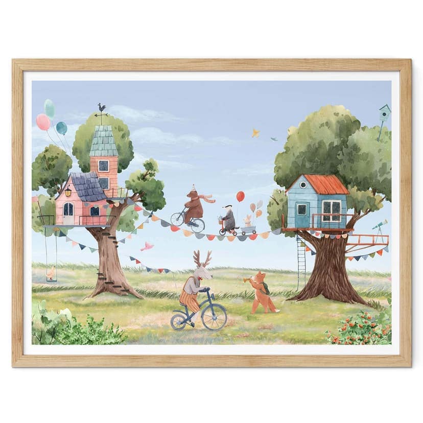 Plakat Oliver Robins - Treehouse Party