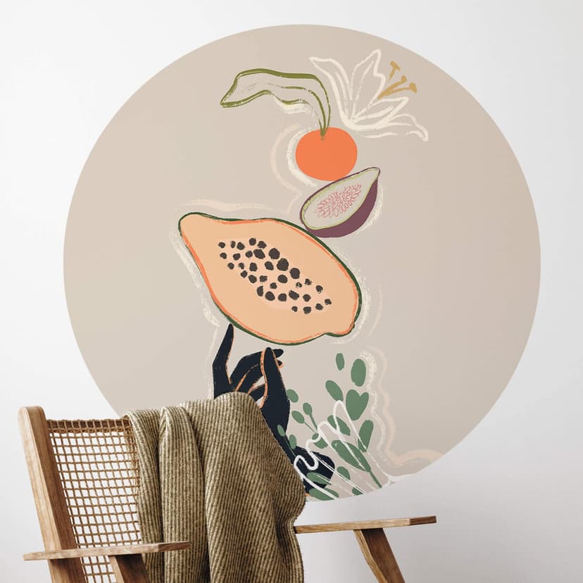 Naklejka na ścianę Arty Guava - Papaya Balance - Okrągła