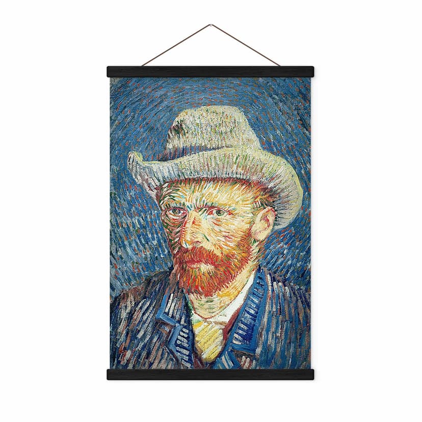 Obraz z tkaniny autoportret 1887 - Van Gogh