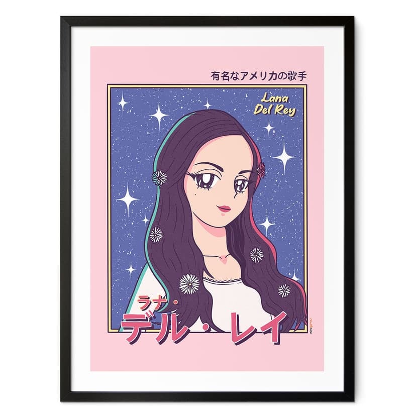 Plakat Anime-Girl "Lana del Rey" - Gomes