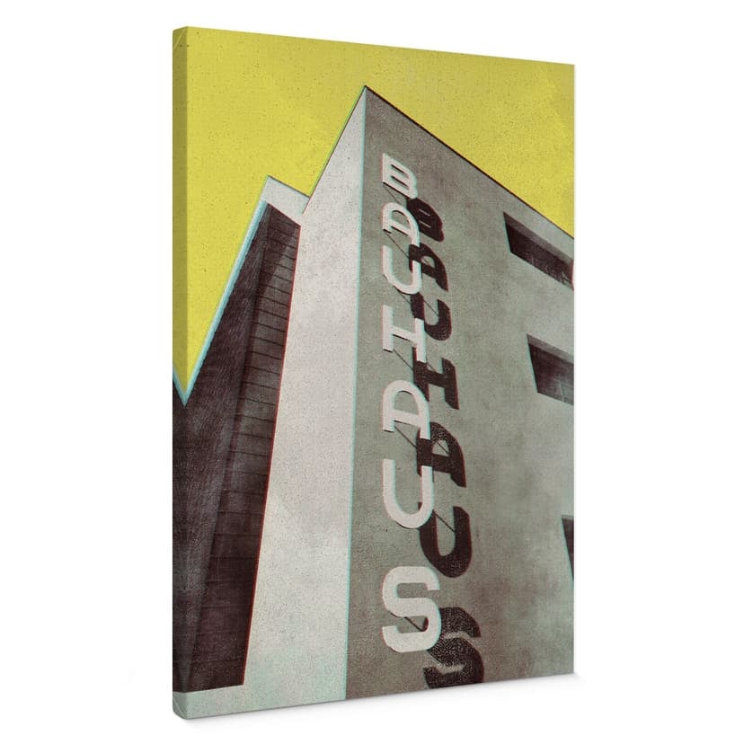 Vintage Bauhaus Dessau architektura obraz na płótnie - Blursbyai
