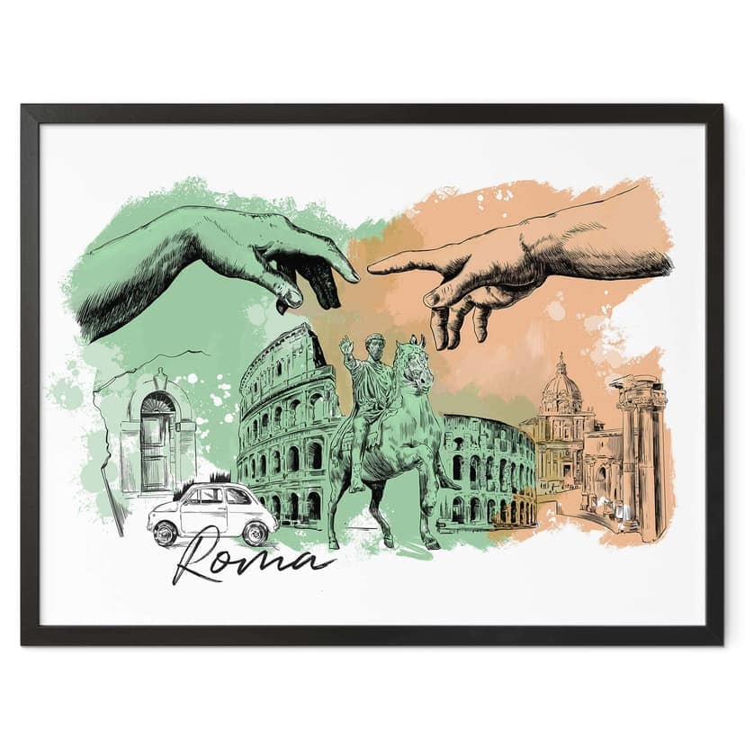 Plakat Roma - Pokochaj swoje miasto