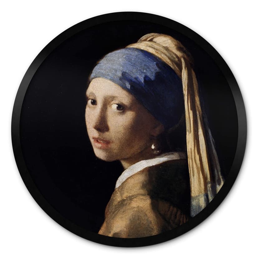 Plakat Vermeer - Dziewczyna z perłą - okrągły