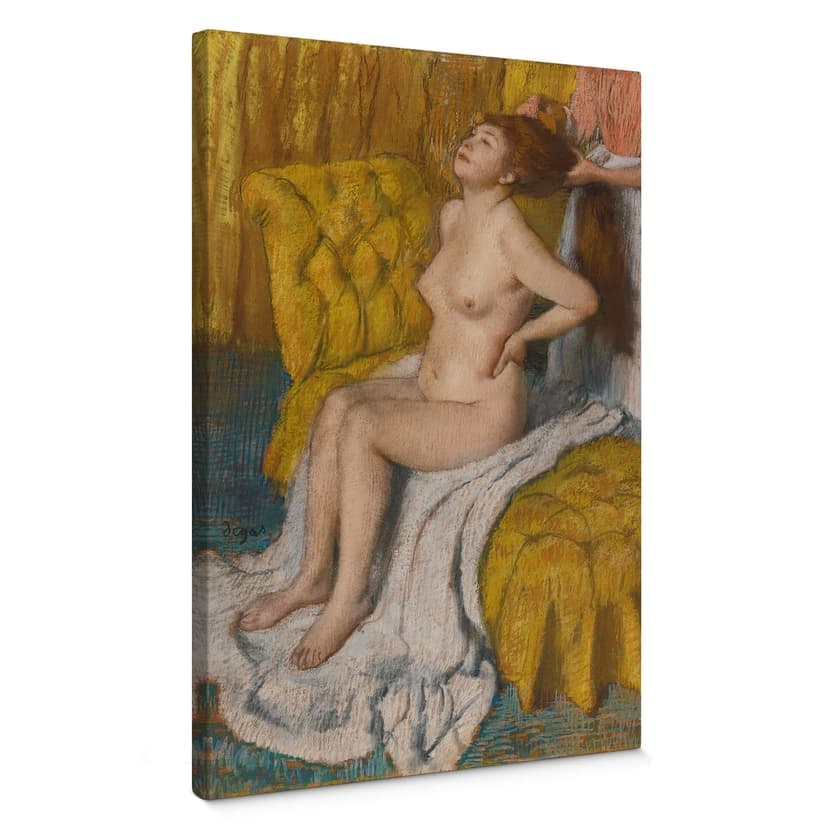 Obraz na płótnie Degas - Kobieta wiąże włosy