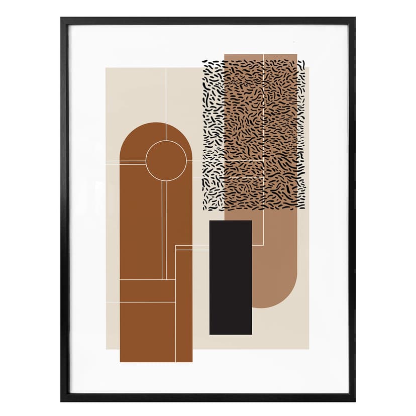 Plakat Nordic Creators - beżowo-brązowy