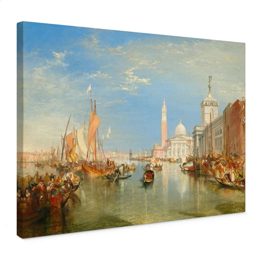 Obraz na płótnie Turner - Wenecja, Dogana i S. Giorgio Maggiore