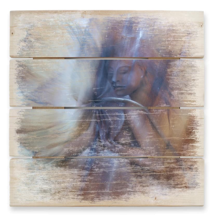 Obraz drewniany Schmucker - Dotyk - 40x41,5 cm