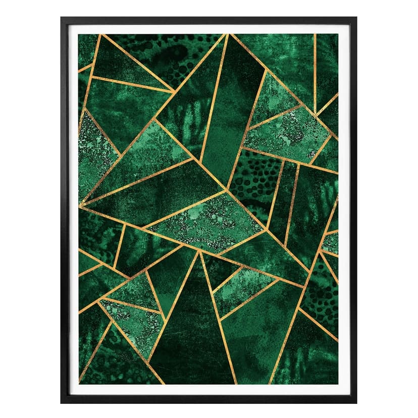 Plakat Fredriksson - Ciemnozielony szmaragd