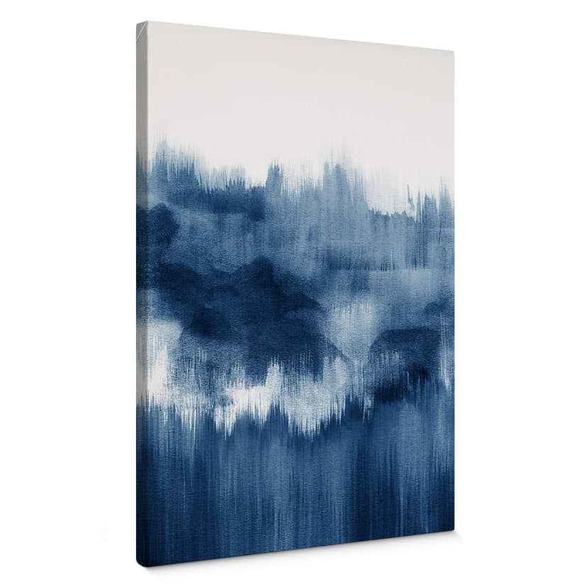 Obraz na płótnie Nouveauprints - Watercolour Brush Strokes (niebieski)