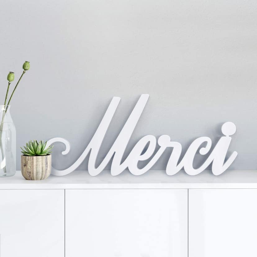 Litery ozdobne 3D Merci