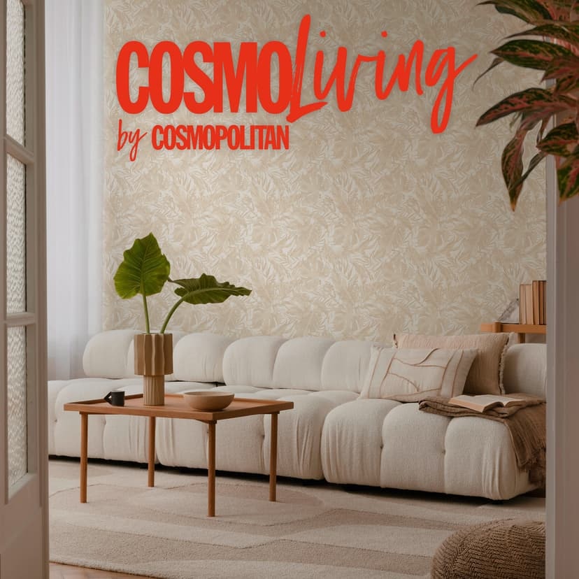 COSMOPOLITAN tapeta dżungla beżowo-kremowa - botaniczna tapeta z włókniny z liśćmi