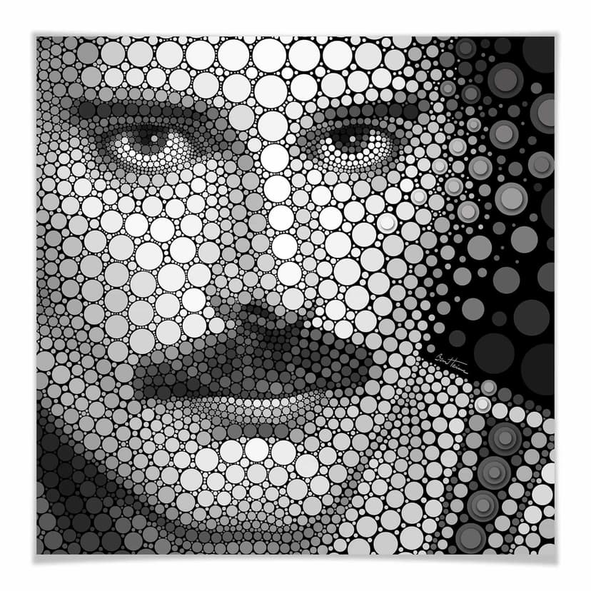 Plakat Ben Heine - Circlism: Freddie Mercury