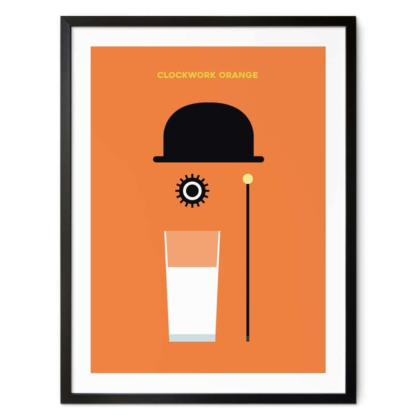 Plakat inspirowany filmem "Clockwork Orange" - Gomes