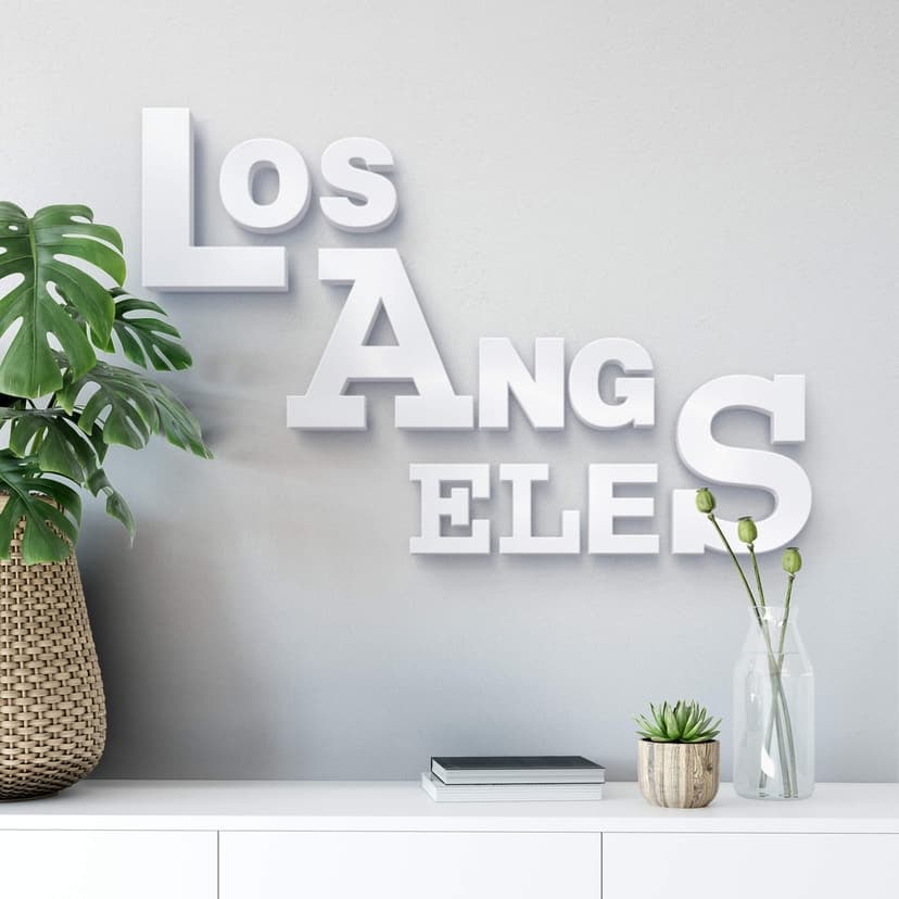Litery dekoracyjne 3D Los Angeles